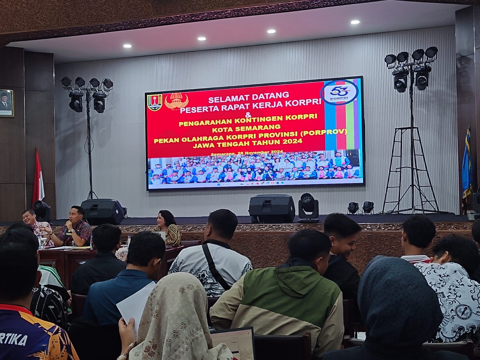 Diskominfo Kota Semarang Hadiri Rapat Kerja KORPRI dan Pengarahan Kontingen KORPRI Kota Semarang pada PORPROV Jateng 2024